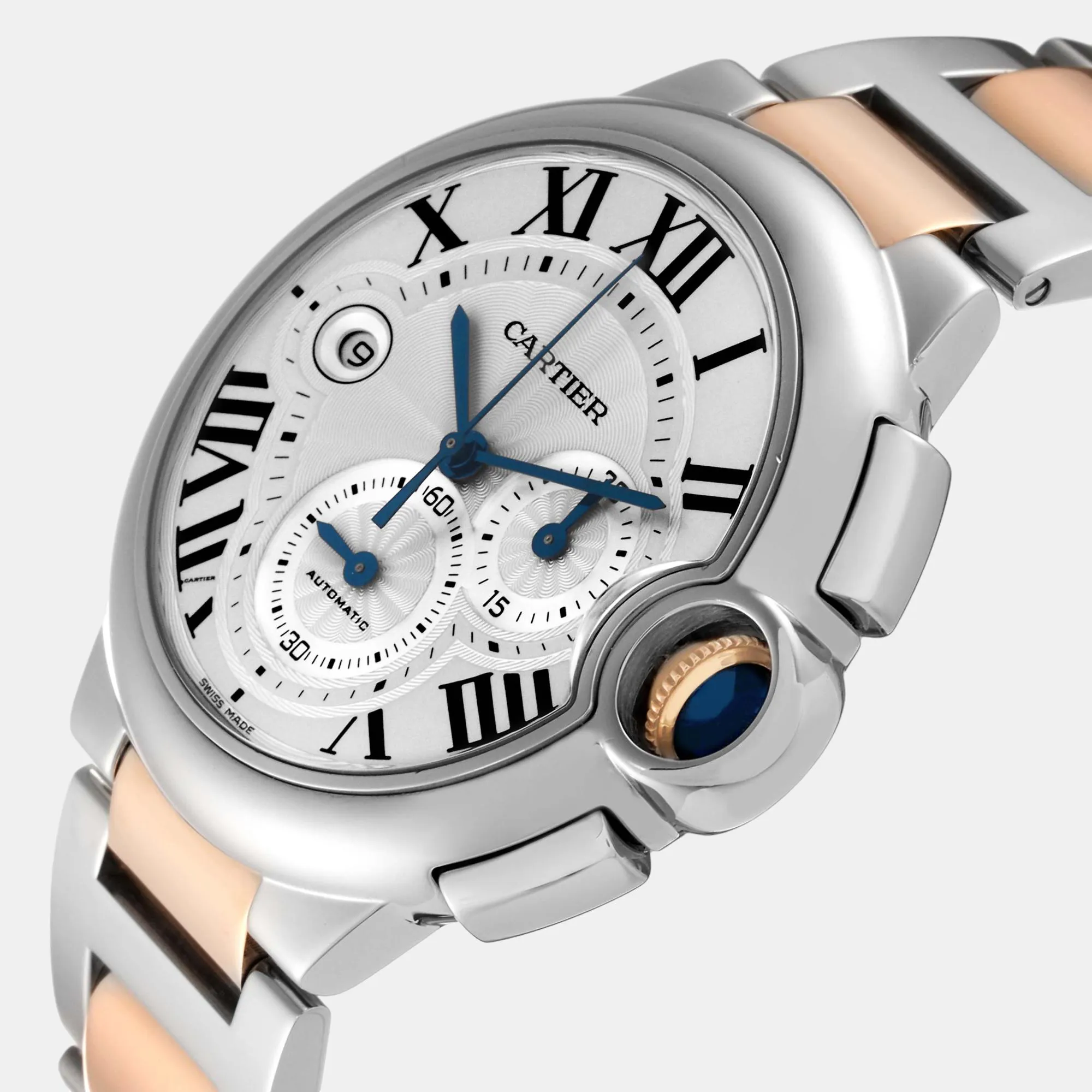 Cartier Ballon Bleu w6920063 Rose gold and Stainless steel and 18k rose gold 1