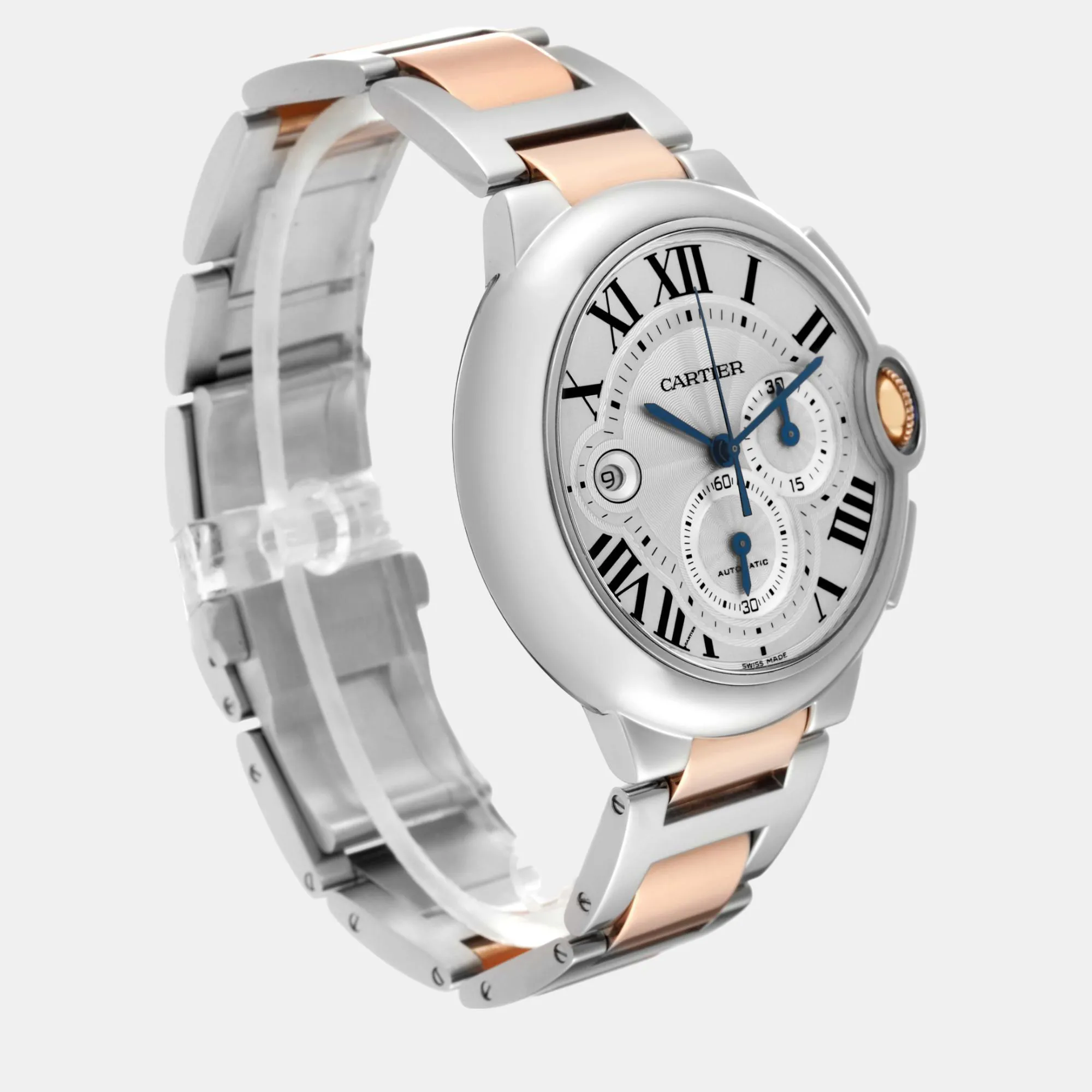 Cartier Ballon Bleu w6920063 Rose gold and Stainless steel and 18k rose gold 3