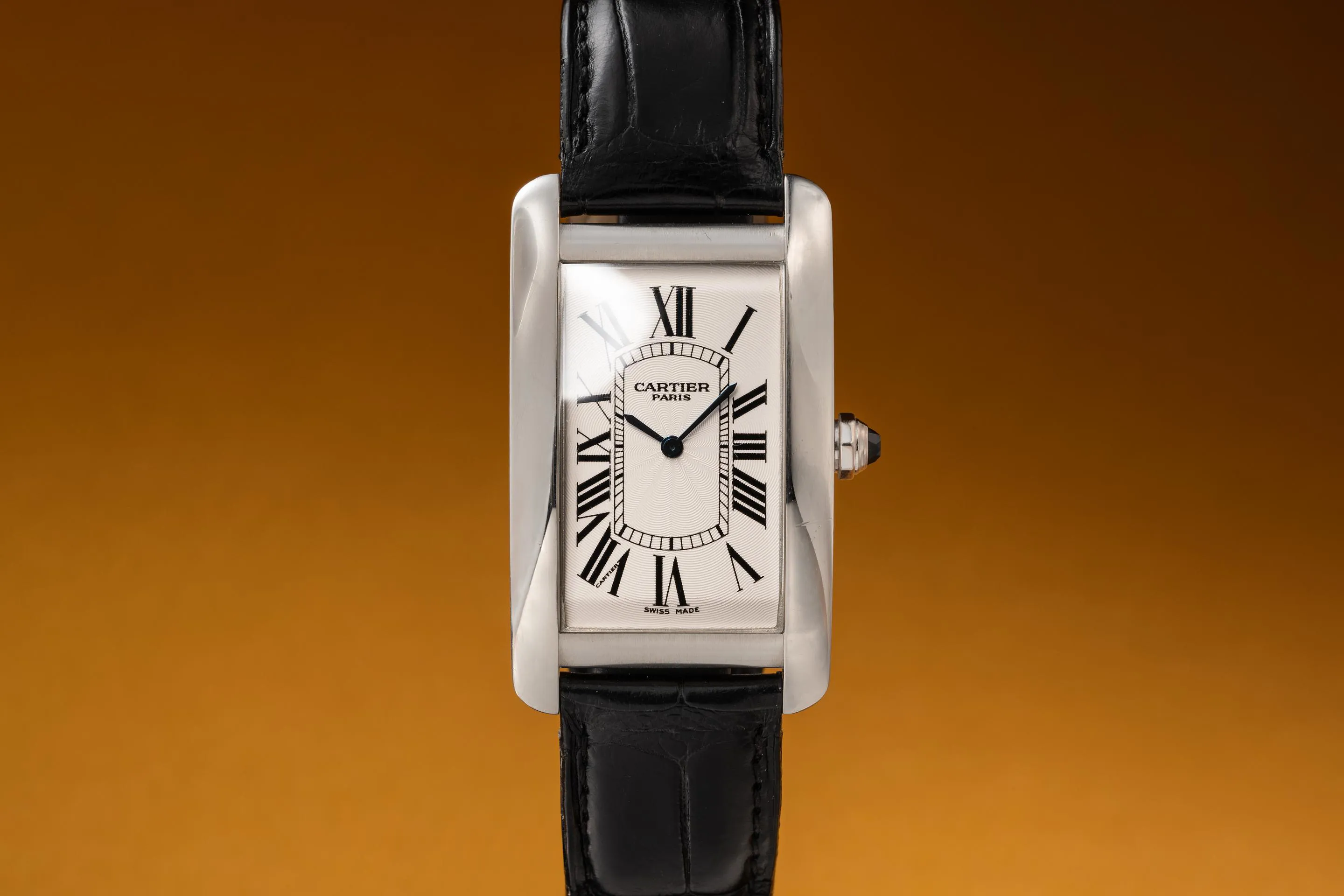 Cartier Tank Américaine 1734 27mm Platinum White