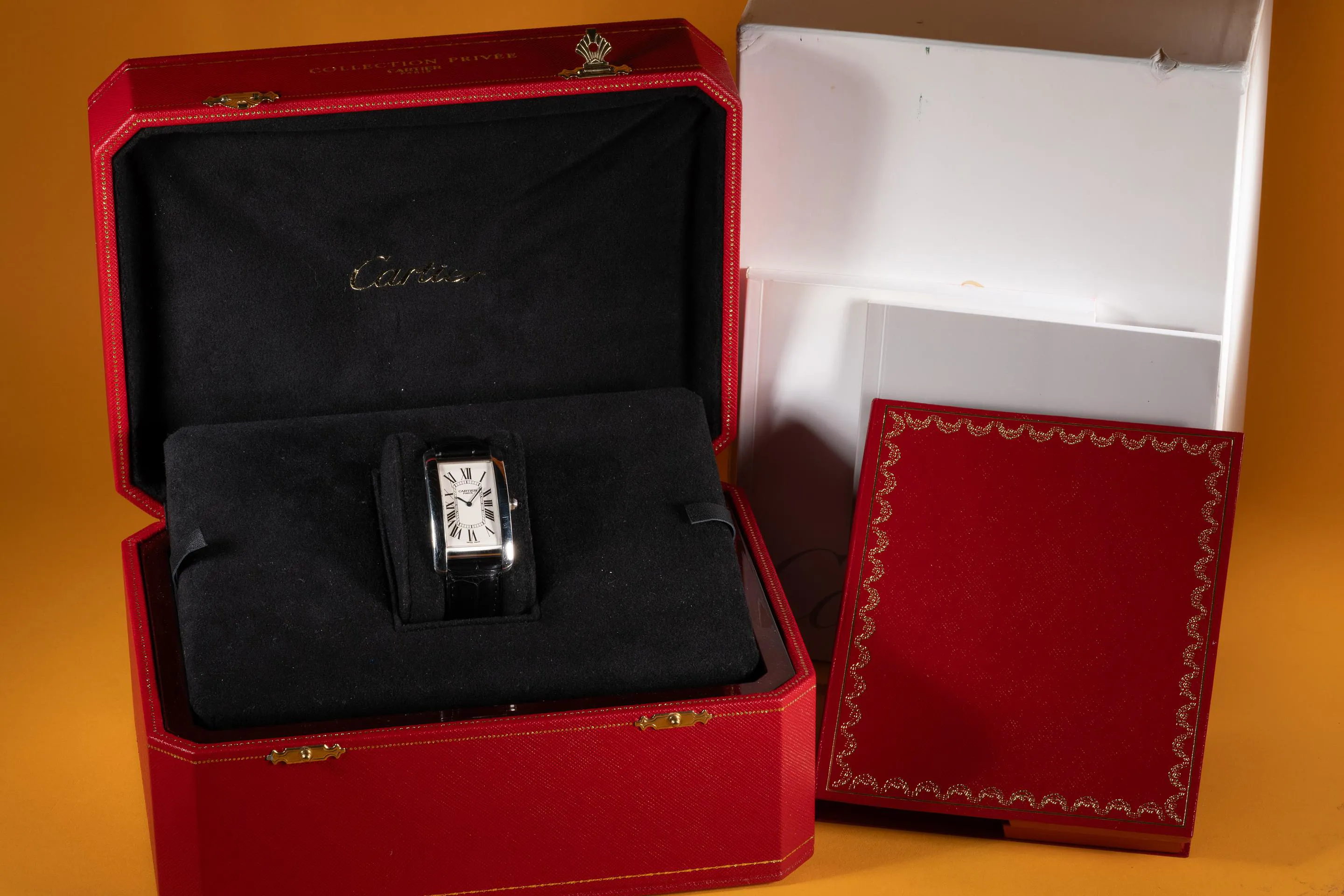 Cartier Tank Américaine 1734 27mm Platinum White 6