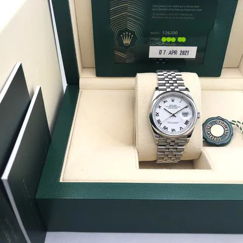 Rolex Datejust 36 126200 36mm Stainless steel White 8