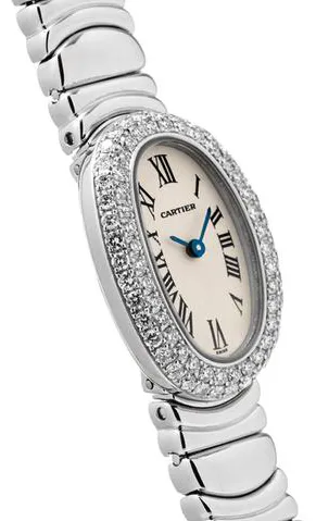 Cartier Baignoire WB5095L2 18mm White gold Silver 2