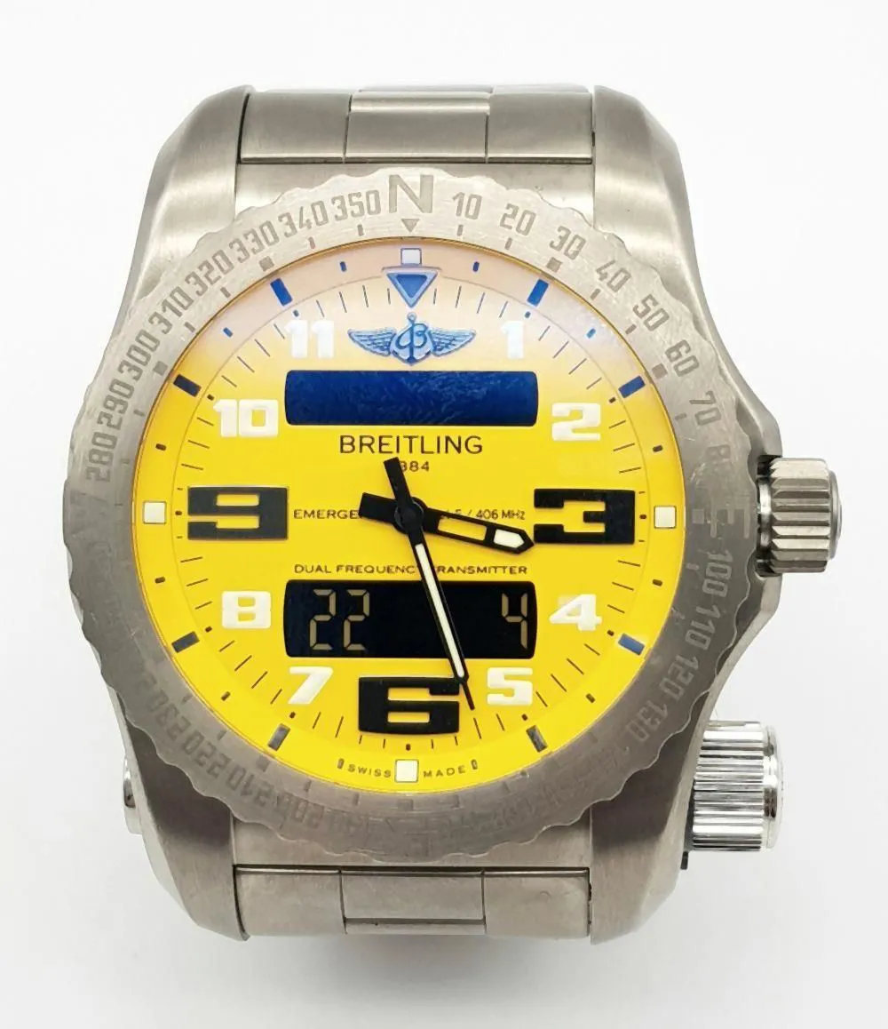 Breitling Emergency 17032 51mm Titanium Yellow