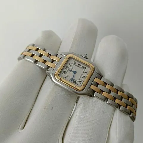 Cartier Panthère 166921 22mm Yellow gold and Stainless steel White 4