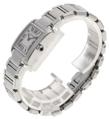 Cartier Tank Française W51008Q3 20.5mm Stainless steel White 1