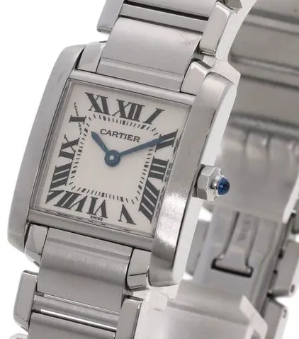 Cartier Tank Française W51008Q3 20.5mm Stainless steel White 2