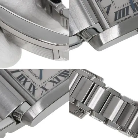 Cartier Tank Française W51008Q3 20.5mm Stainless steel White 8