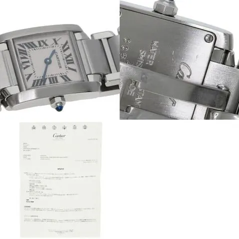 Cartier Tank Française W51008Q3 20.5mm Stainless steel White 9