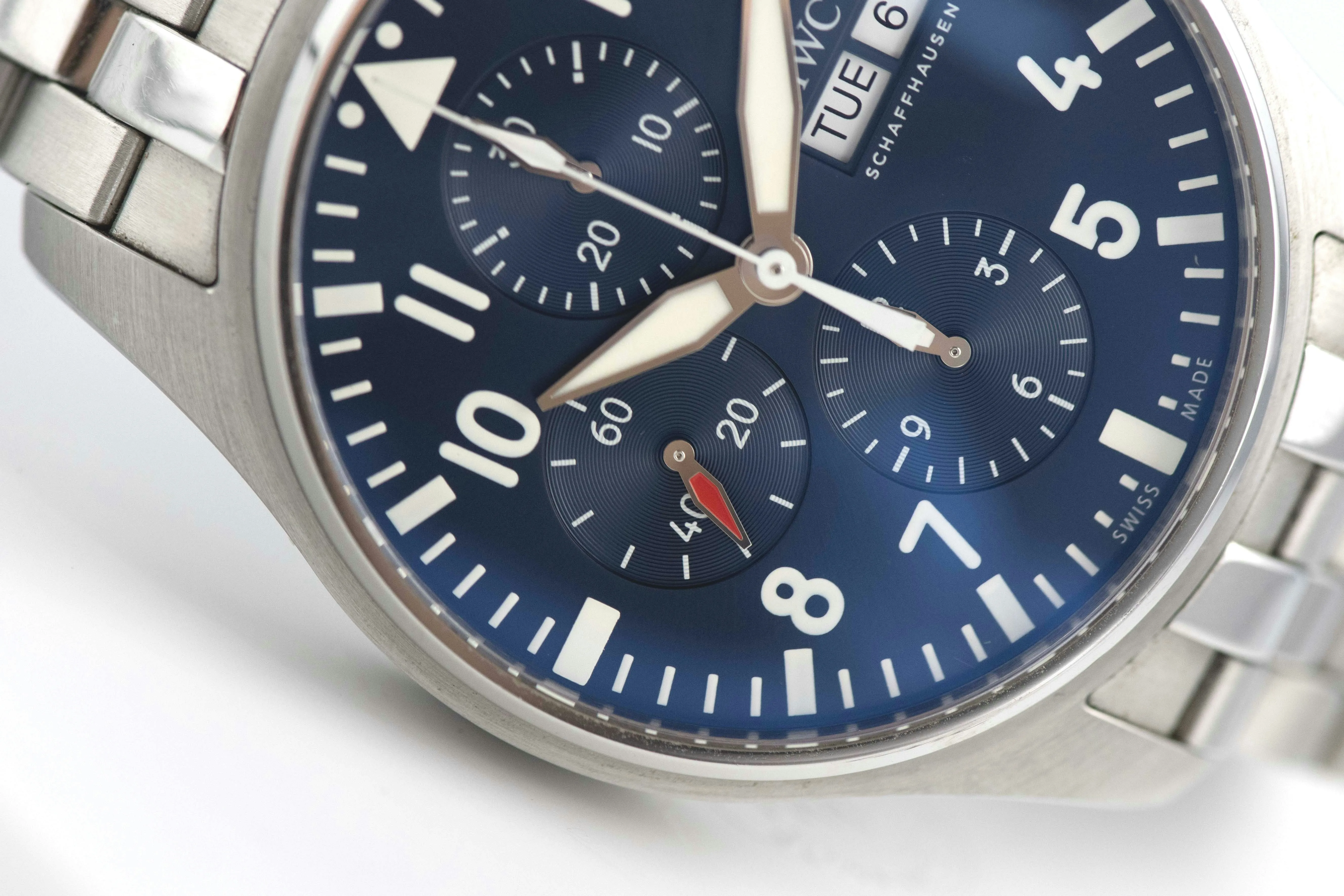 IWC Pilot Chronograph IW377717 43mm Stainless steel Blue 2