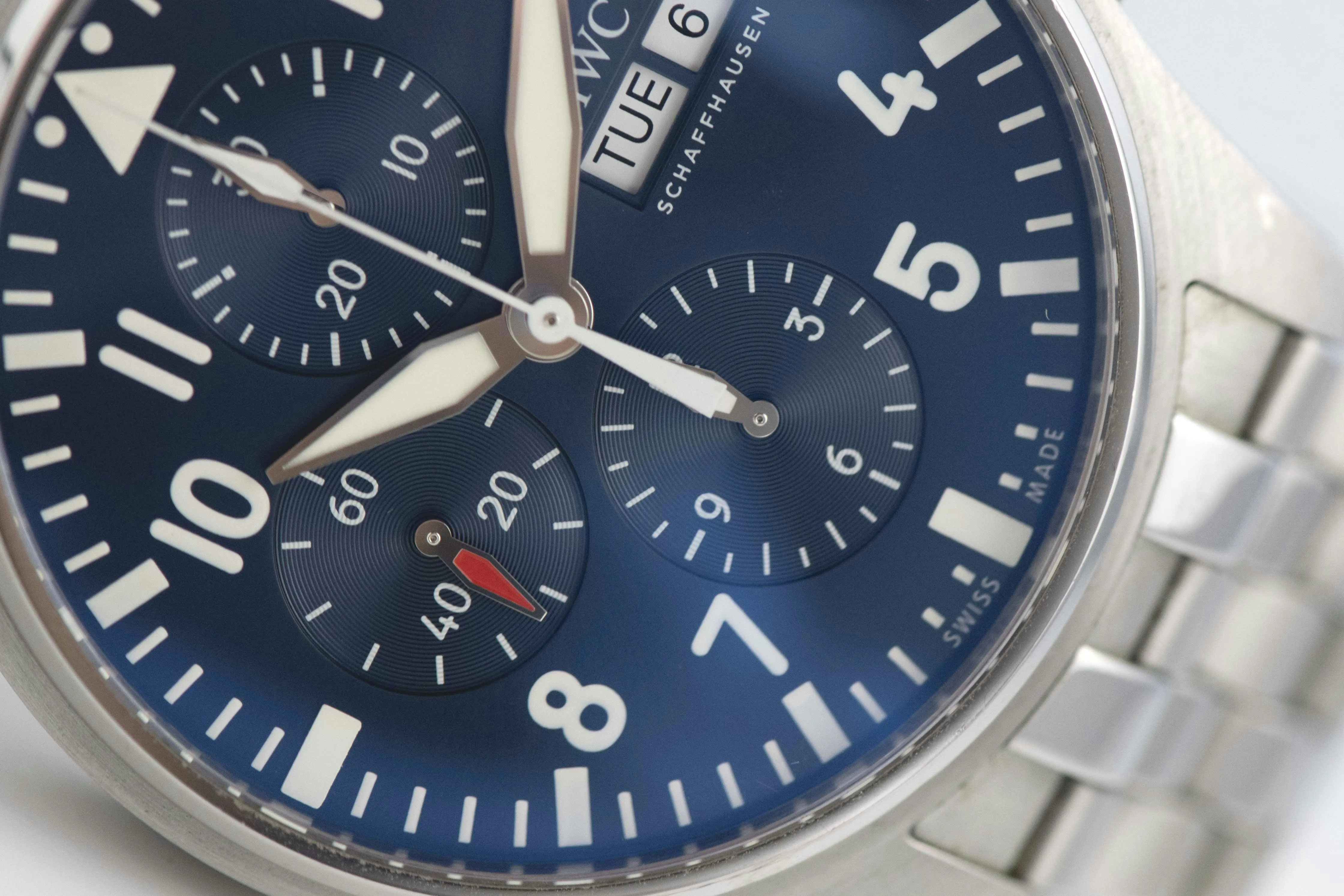 IWC Pilot Chronograph IW377717 43mm Stainless steel Blue 3