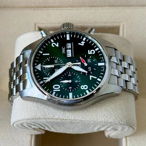 IWC Pilot IW388104 41mm Stainless steel Green 3