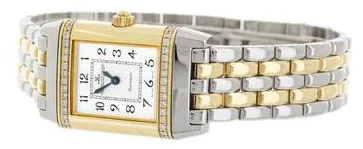 Jaeger-LeCoultre Reverso 265.5.08 21mm Yellow gold and Stainless steel White 4