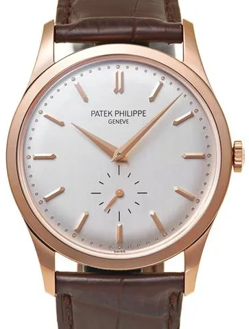 Patek Philippe Calatrava 5196R-001 37mm Rose gold Silver