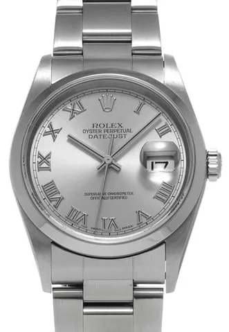 Rolex Datejust 36 16200 36mm Stainless steel Silver