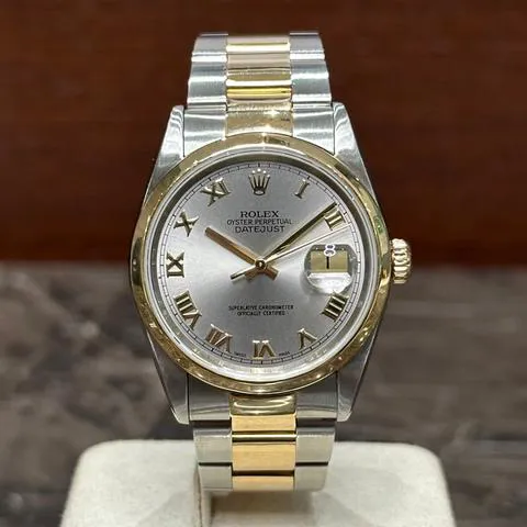 Rolex Datejust 36 16203 36mm Yellow gold and Stainless steel Silver