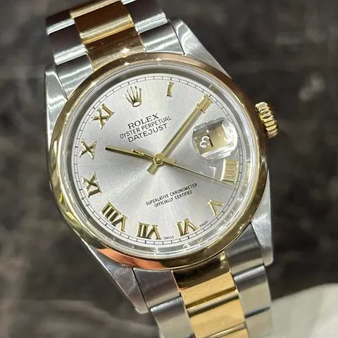 Rolex Datejust 36 16203 36mm Yellow gold and Stainless steel Silver 4