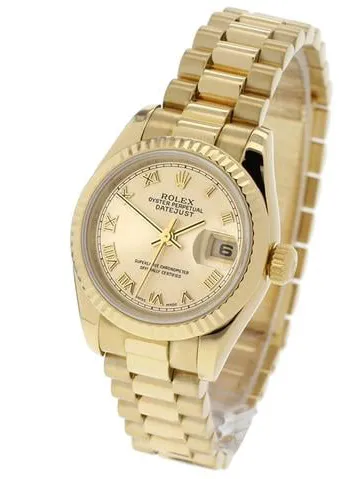 Rolex Lady-Datejust 179178 26mm Yellow gold Champagne