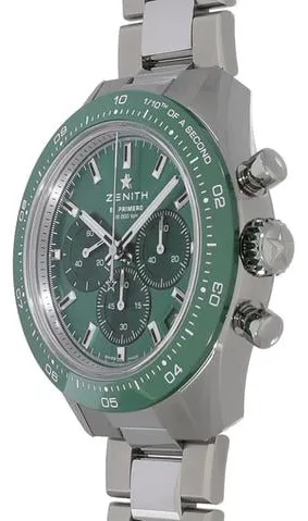 Zenith Chronomaster Sport 03.3107.3600/56.M3100 41mm Stainless steel Green 1