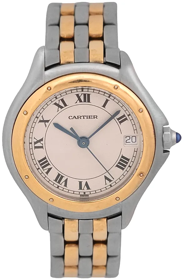 Cartier Cougar 119900R 26mm Acero y oro amarillo Blanca