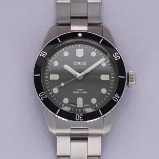 Oris x Hodinkee Divers Sixty Five 01 730 7757 4083 Stainless steel Black