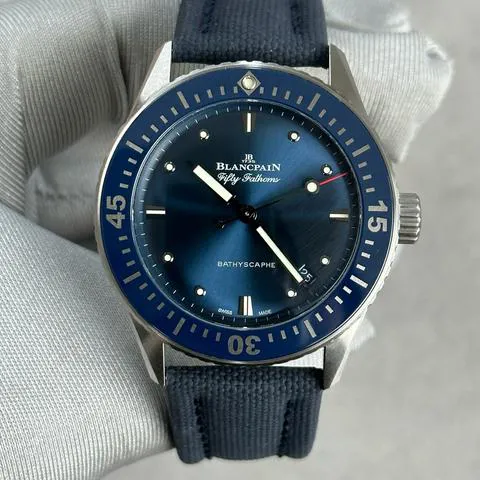 Blancpain Fifty Fathoms 5100-1140-O52A 38mm Stainless steel Blue