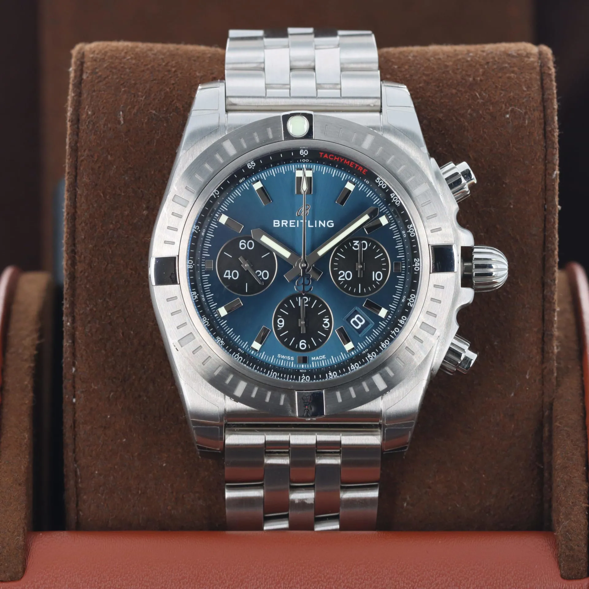 Breitling Chronomat AB0115101C1A1 44mm Stainless steel Blue