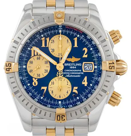 Breitling Chronomat B13356 44mm Yellow gold and Stainless steel Blue 1