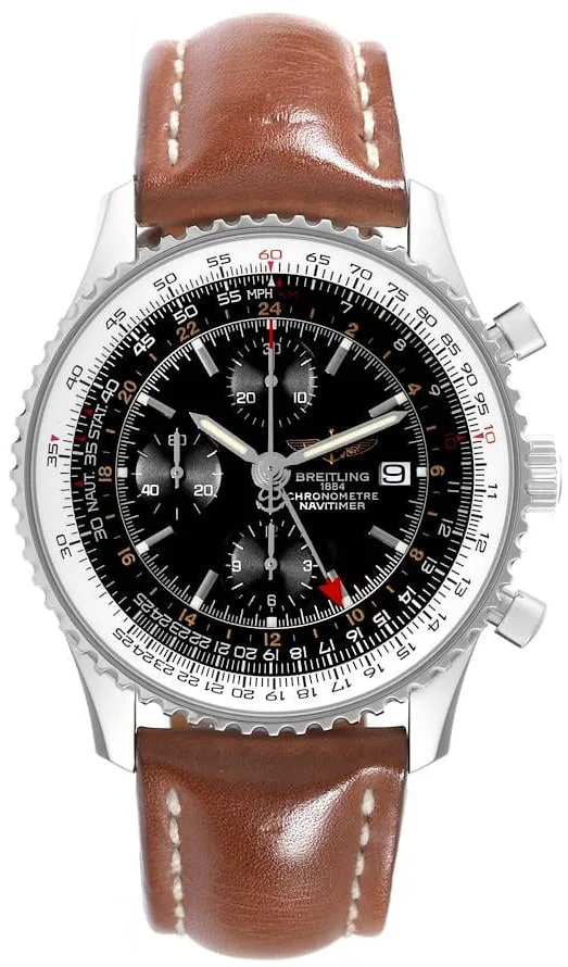 Breitling Navitimer World A2432212 46mm Stainless steel Black