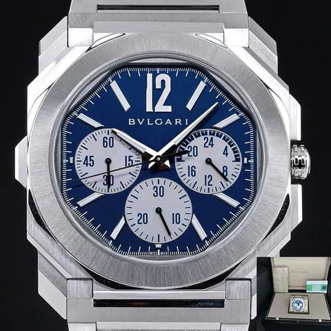 Bulgari Octo 103467 43mm Stainless steel Blue