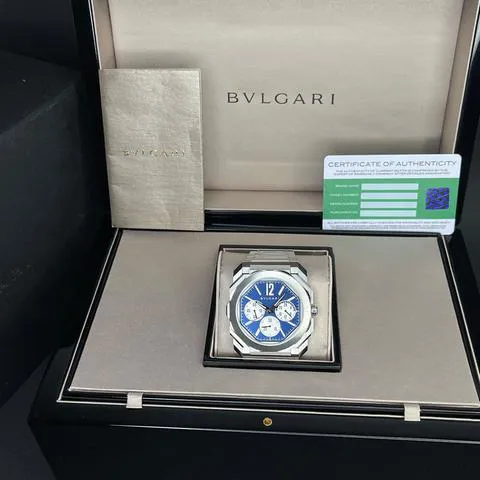 Bulgari Octo 103467 43mm Stainless steel Blue 1