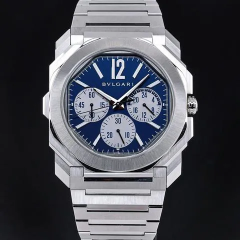 Bulgari Octo 103467 43mm Stainless steel Blue 3