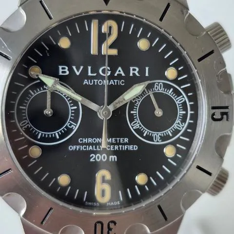 Bulgari Diagono SCB38S 37mm Stainless steel Black 1