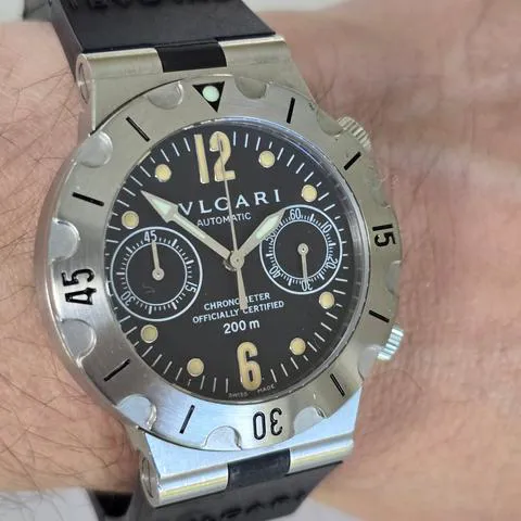 Bulgari Diagono SCB38S 37mm Stainless steel Black 12