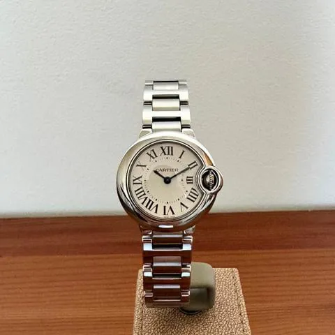 Cartier Ballon Bleu 28mm 3009 28mm Stainless steel White