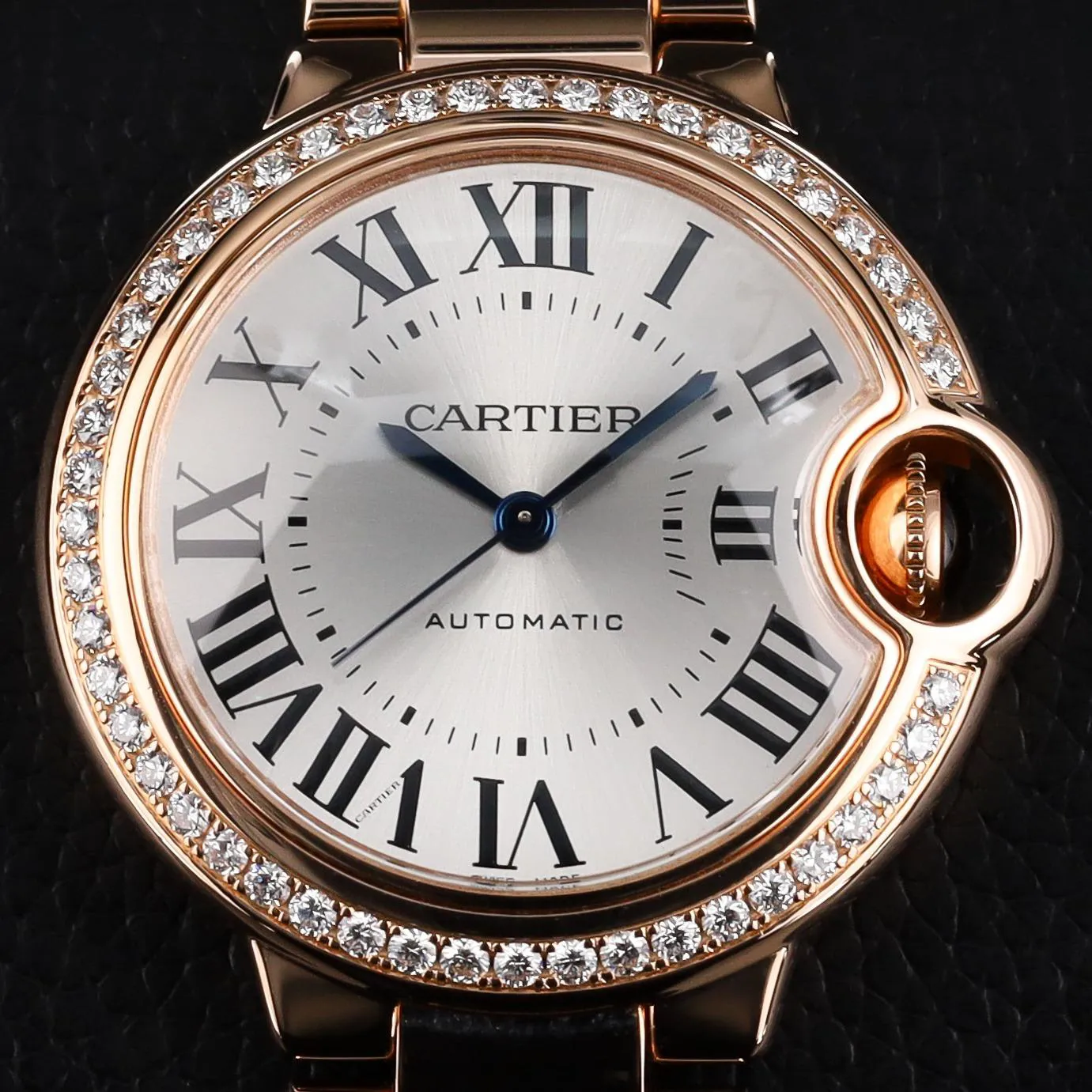 Cartier Ballon Bleu de Cartier WJBB0036 33mm Rose gold Silver