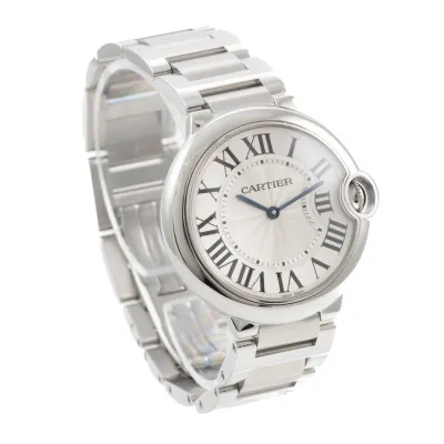 Cartier Ballon Bleu W69011Z/3005 36mm Silver Silvered guilloche 1