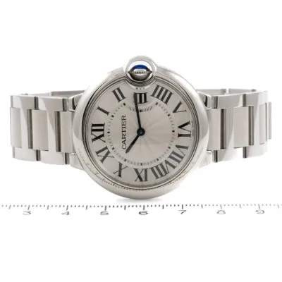 Cartier Ballon Bleu W69011Z/3005 36mm Silver Silvered guilloche 5