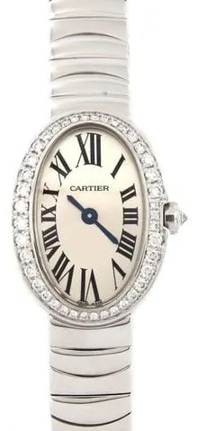 Cartier Mini Baignoire WB520025 18.5mm White gold Silver