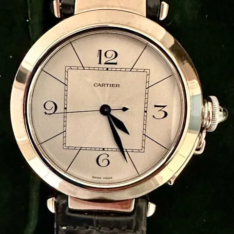 Cartier Pasha 2727 42mm White gold Silver