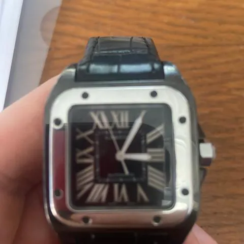 Cartier Santos 100 2878 33mm Stainless steel White 10