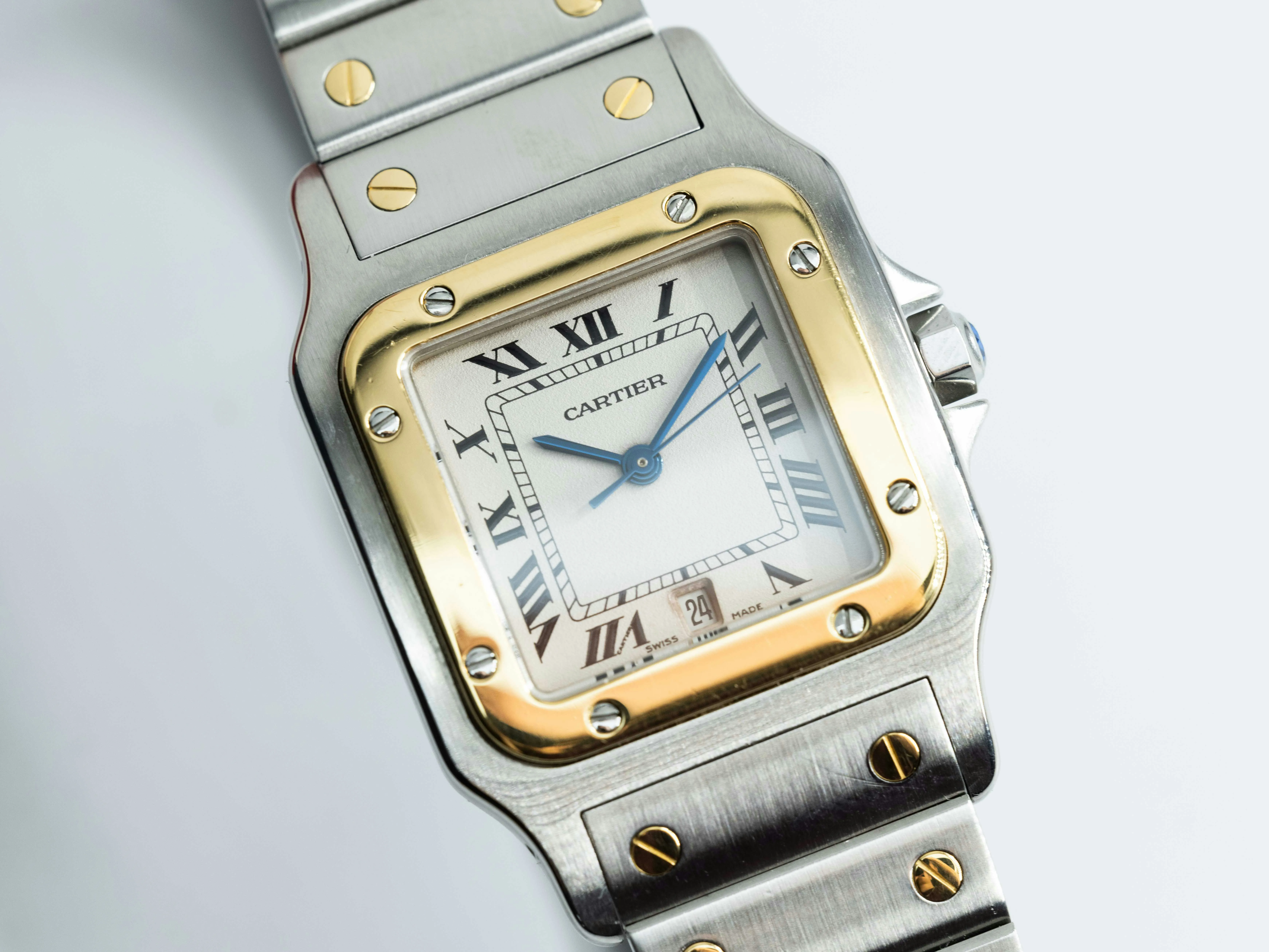 Cartier Santos 1566 28mm Stainless steel White 12