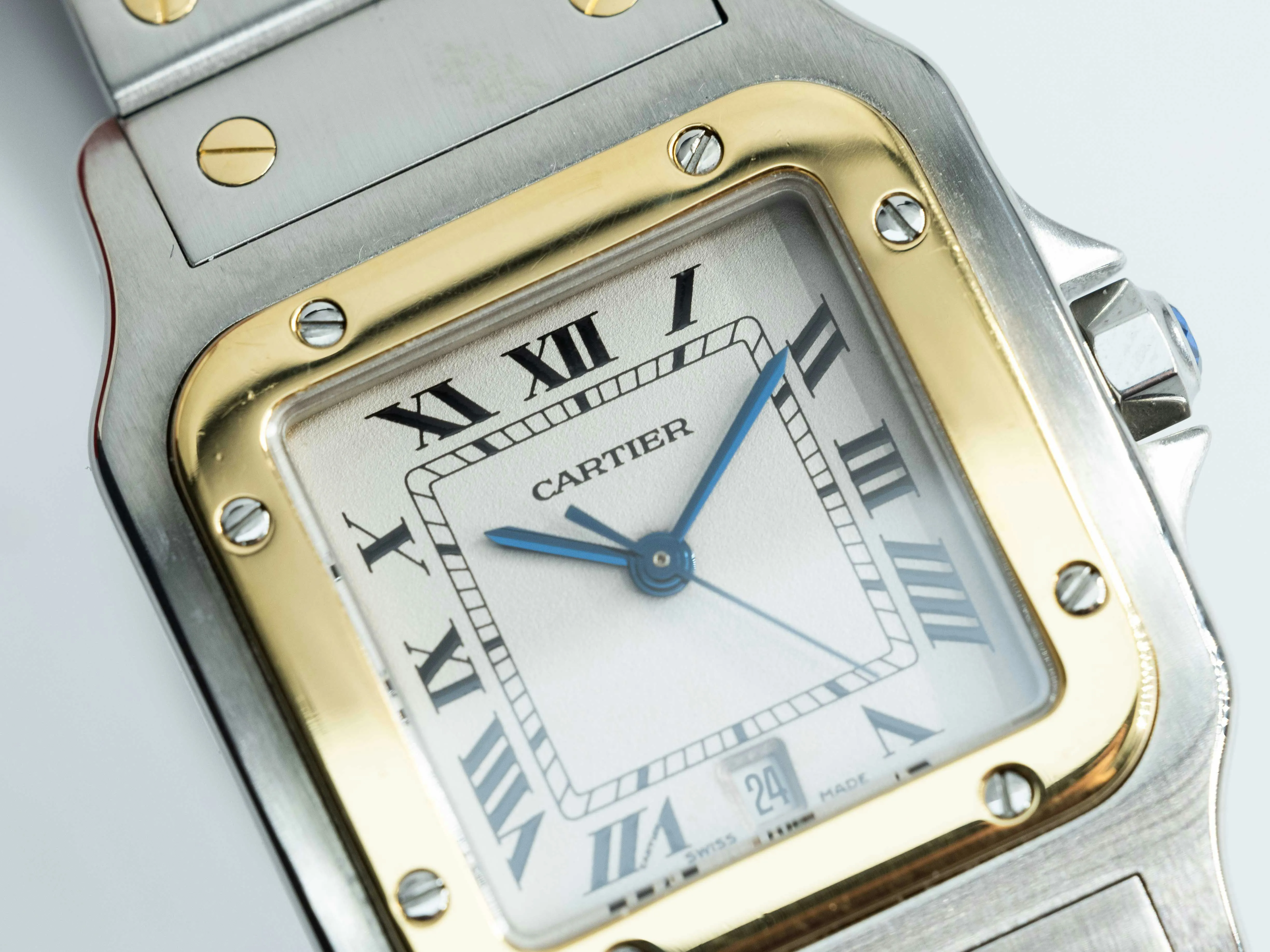 Cartier Santos 1566 28mm Stainless steel White 14