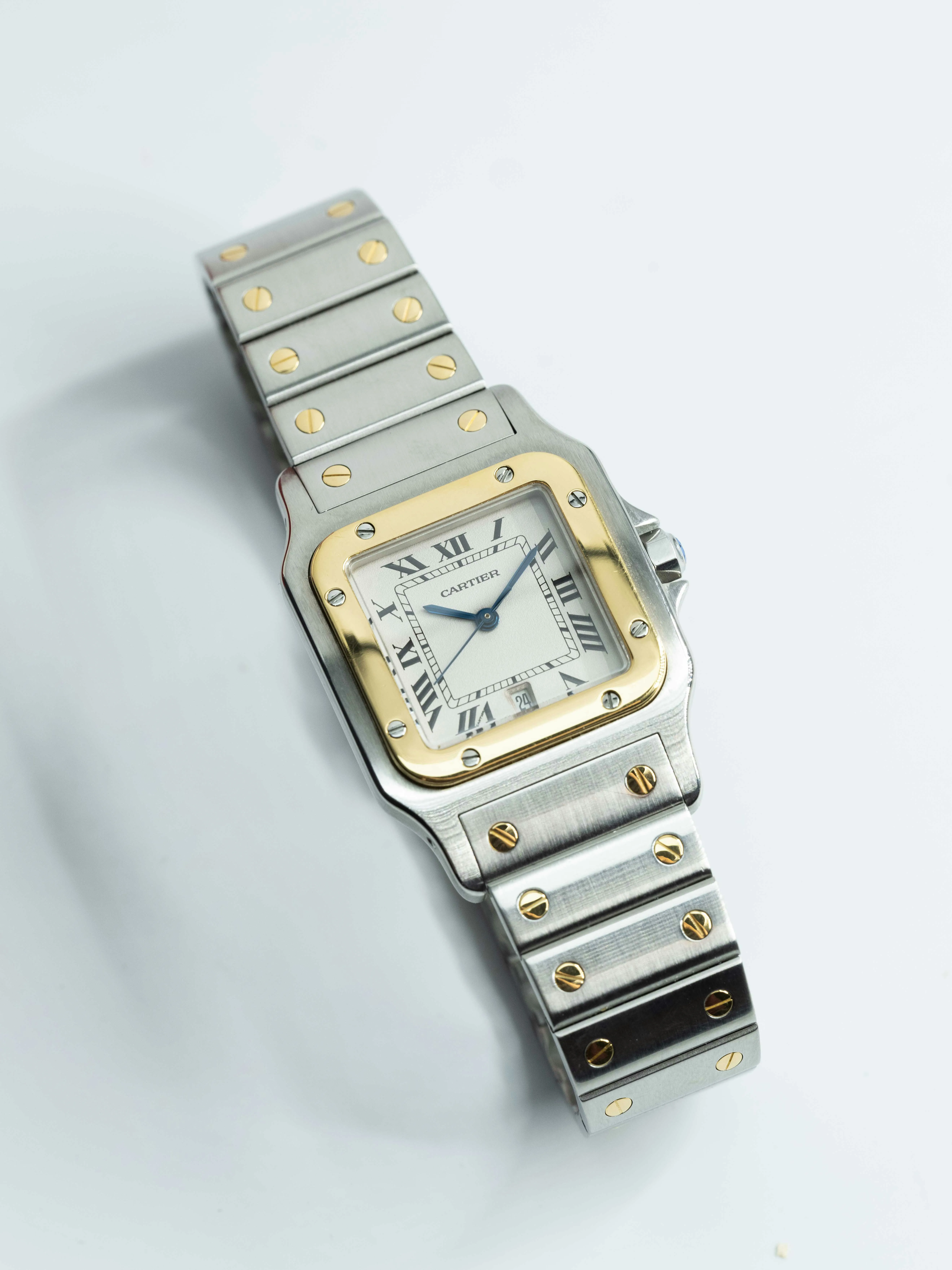 Cartier Santos 1566 28mm Stainless steel White 16