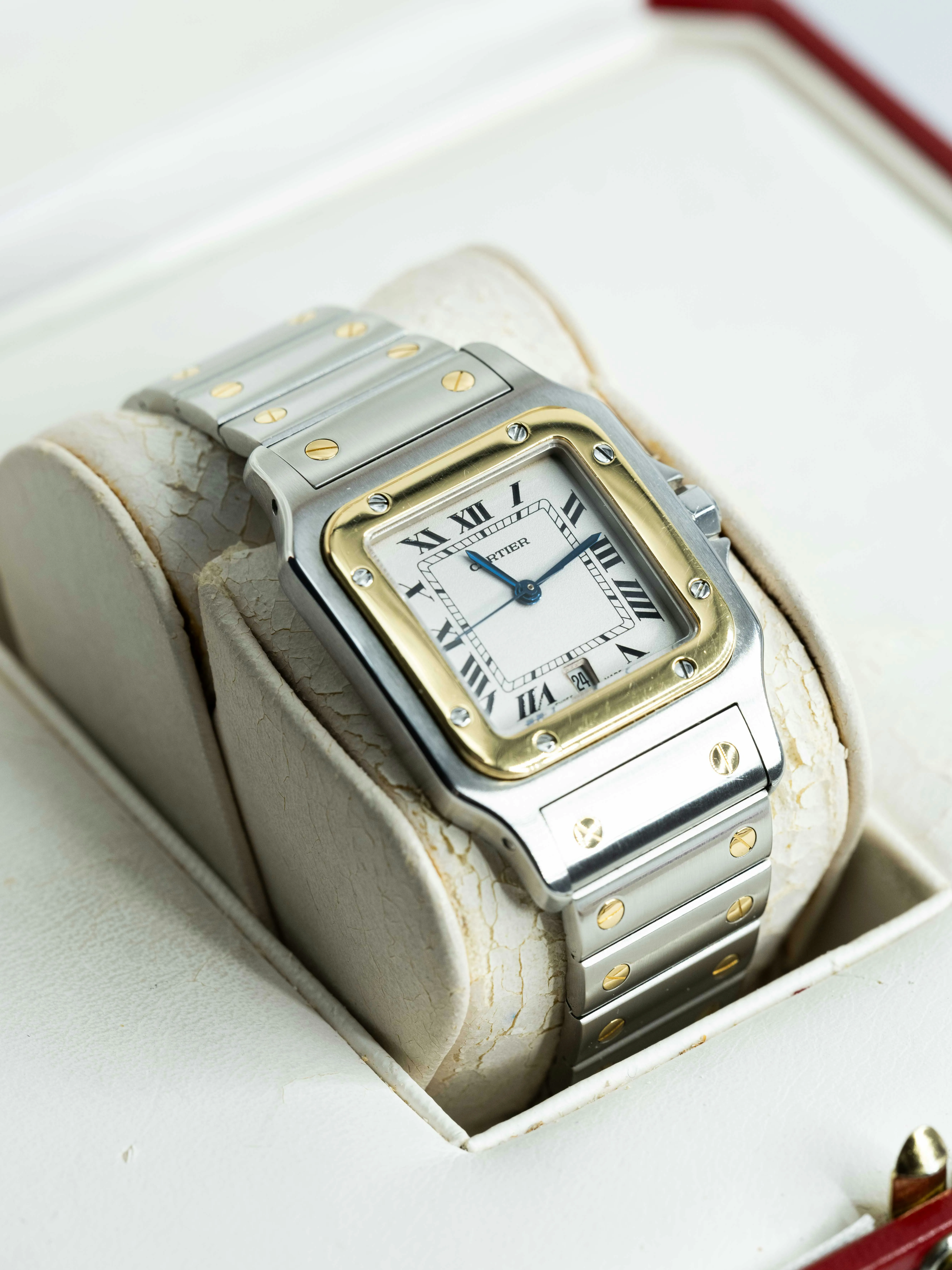 Cartier Santos 1566 28mm Stainless steel White 17