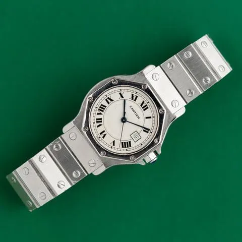 Cartier Santos 2965 30mm Stainless steel White