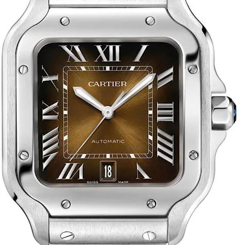 Cartier Santos de Cartier WSSA0064 40mm Stainless steel Brown