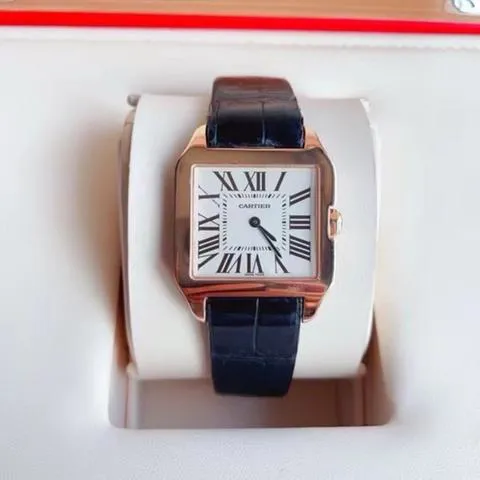 Cartier Santos W2009251 38.5mm Rose gold Silver