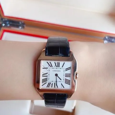 Cartier Santos W2009251 38.5mm Rose gold Silver 6