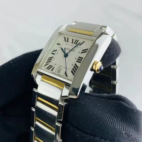 Cartier Tank Française W51005Q4 28mm Yellow gold and Stainless steel Silver