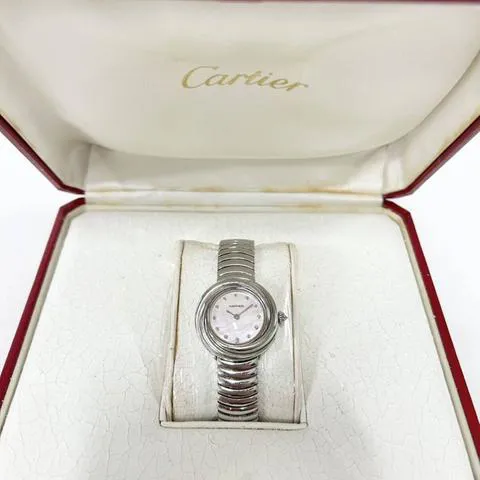 Cartier Trinity WG2008U1 27mm White gold Mother-of-pearl 1